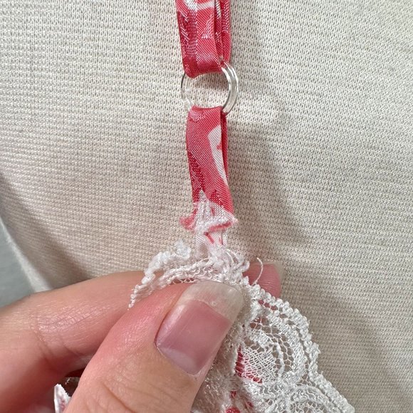 Victoria's Secret Vintage Gold Label Pink Floral Slip Dress - Picture 8 of 11